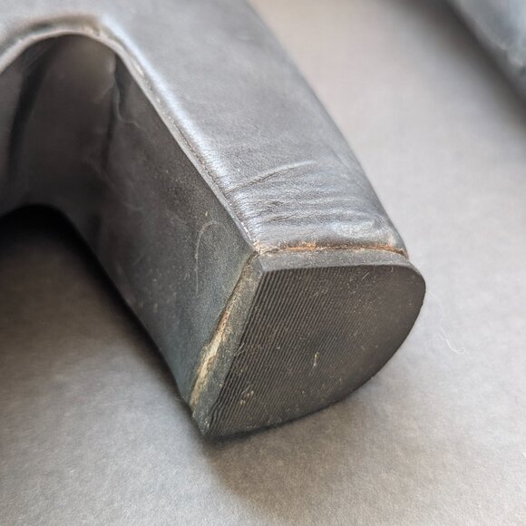 Black leather platform lace-up boots - Jeffrey Campbell size 9 - Picture 14 of 14